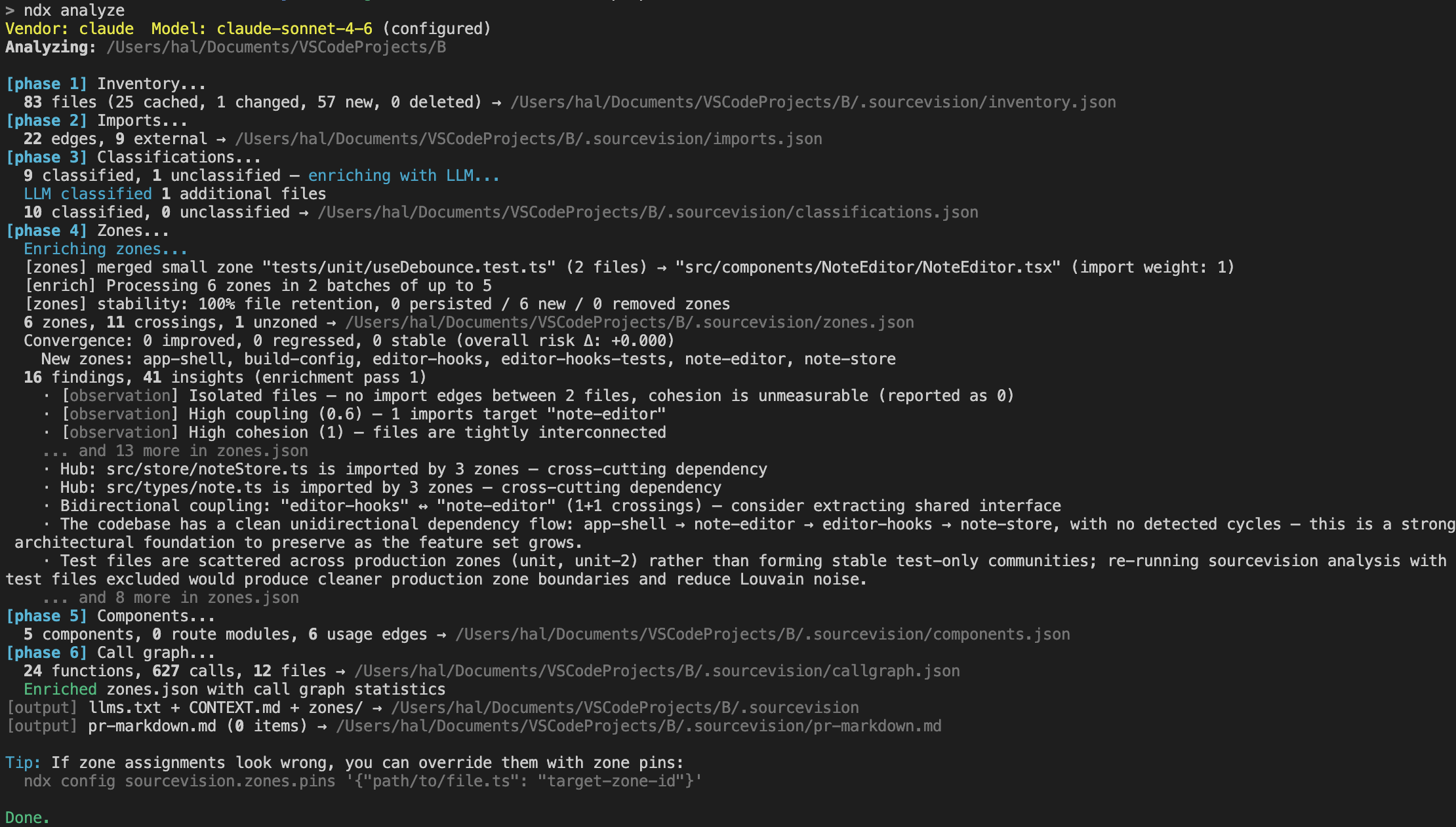ndx analyze example