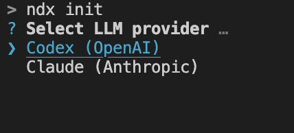 ndx recommend example